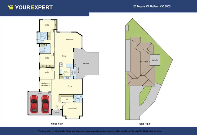 Floorplan of Homely house listing, 20 Tegans Close, Hallam VIC 3803