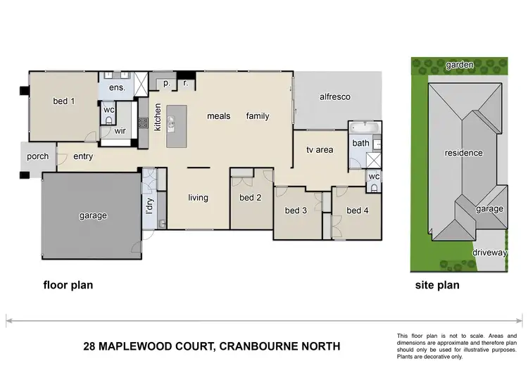 Floorplan of Homely house listing, 28 Maplewood Court, Cranbourne North VIC 3977
