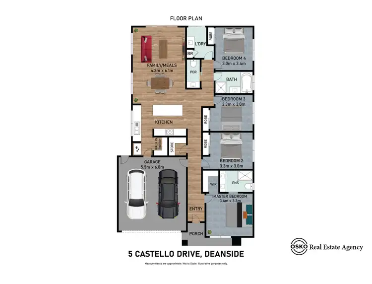 Floorplan of Homely house listing, 5 Castello Drive, Deanside VIC 3336
