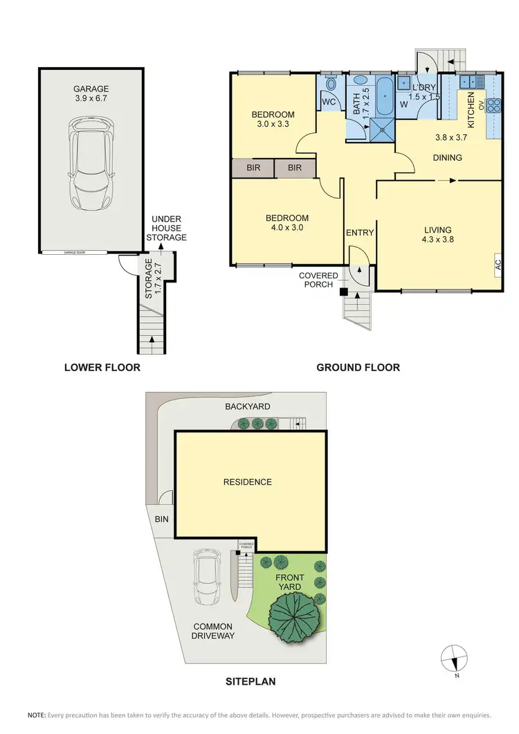 Floorplan of Homely unit listing, 2/465 Pascoe Vale Road, Strathmore VIC 3041