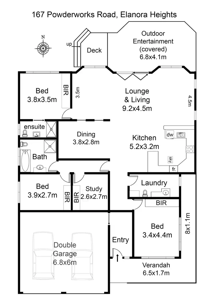 Floorplan of Homely house listing, 167 Powderworks Road, Elanora Heights NSW 2101