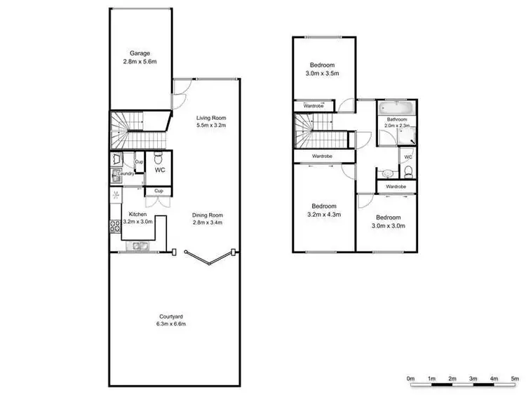 Floorplan of Homely townhouse listing, 3/57-59 Cedar Crescent, East Ballina NSW 2478