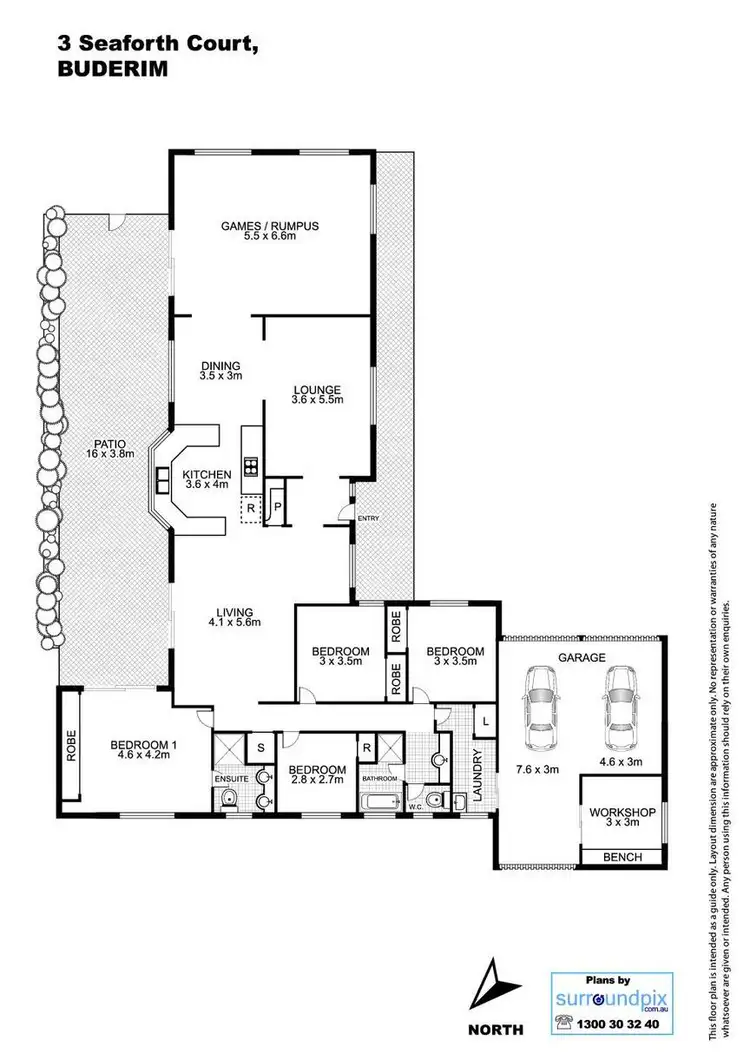 Floorplan of Homely house listing, 3 Seaforth Court, Buderim QLD 4556