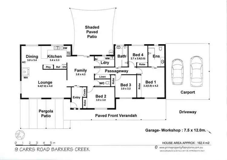 Floorplan of Homely house listing, 9 Carrs Road, Barkers Creek VIC 3451