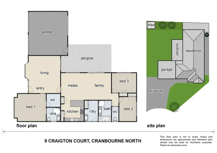 Floorplan of Homely house listing, 9 Craigton Court, Cranbourne North VIC 3977