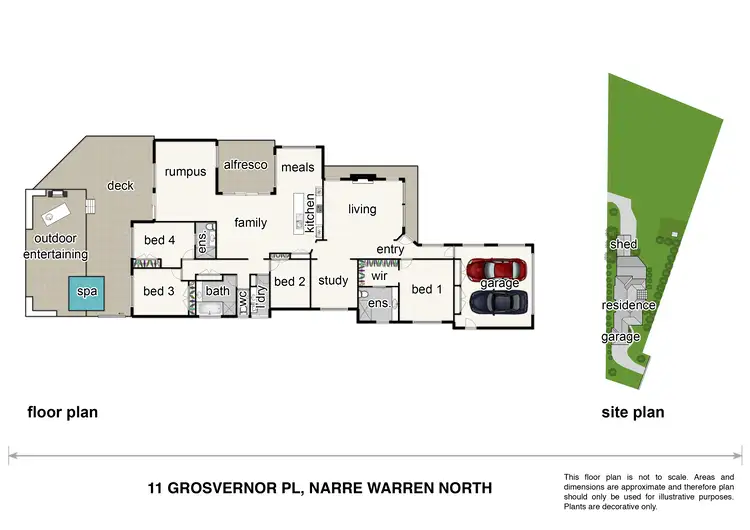 Floorplan of Homely house listing, 11 Grosvenor Place, Narre Warren North VIC 3804
