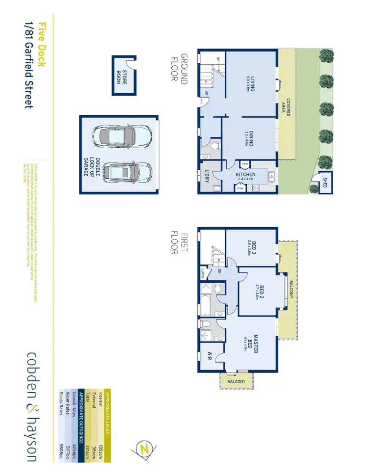 Floorplan of Homely townhouse listing, 1/81 Garfield Street, Five Dock NSW 2046