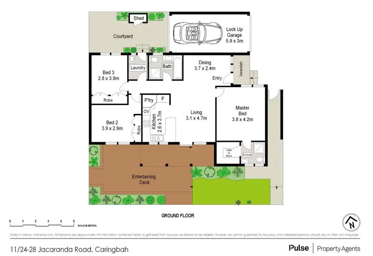 Floorplan of Homely villa listing, 11/24-28 Jacaranda Road, Caringbah NSW 2229
