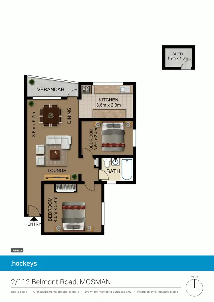 Floorplan of Homely apartment listing, 2/112 Belmont Road, Mosman NSW 2088