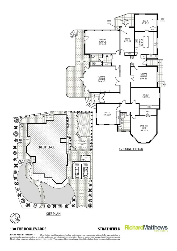 Floorplan of Homely house listing, 130 The Boulevarde, Strathfield NSW 2135