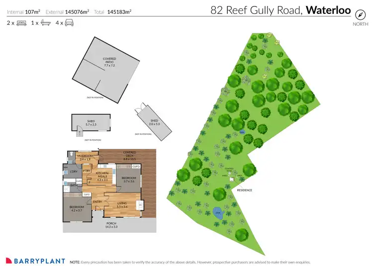 Floorplan of Homely house listing, 82 Reef Gully Road, Waterloo VIC 3373