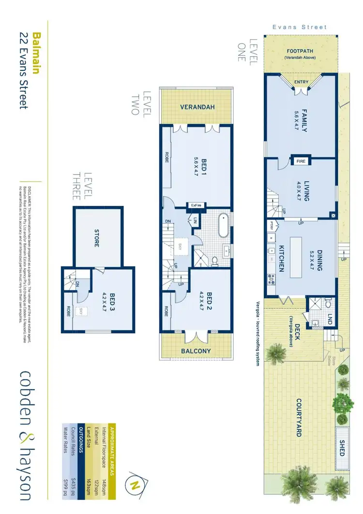 Floorplan of Homely house listing, 22 Evans Street, Balmain NSW 2041