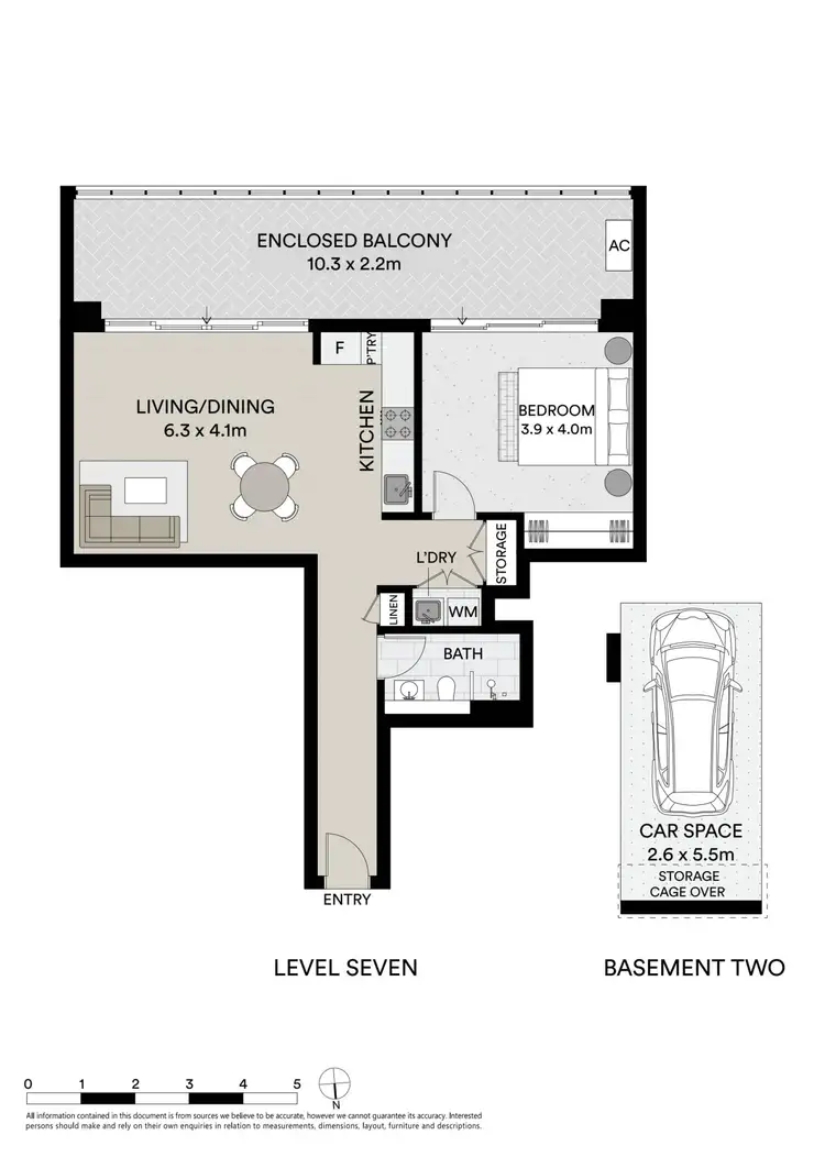 Floorplan of Homely apartment listing, 710/6 Urunga Parade, Miranda NSW 2228