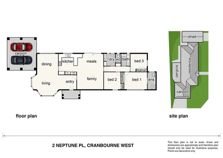 Floorplan of Homely house listing, 2 Neptune Place, Cranbourne West VIC 3977