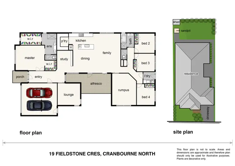 Floorplan of Homely house listing, 19 Fieldstone Crescent, Cranbourne North VIC 3977