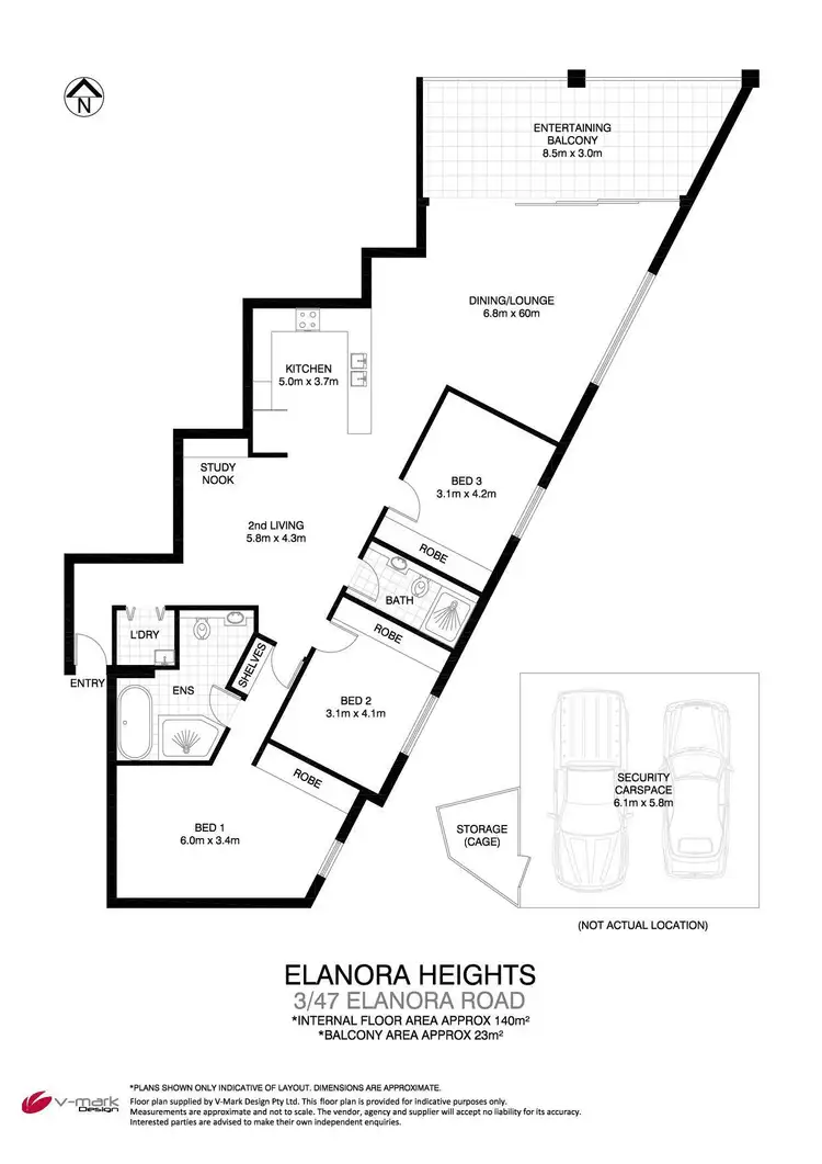 Floorplan of Homely apartment listing, 3/47 Elanora Road, Elanora Heights NSW 2101