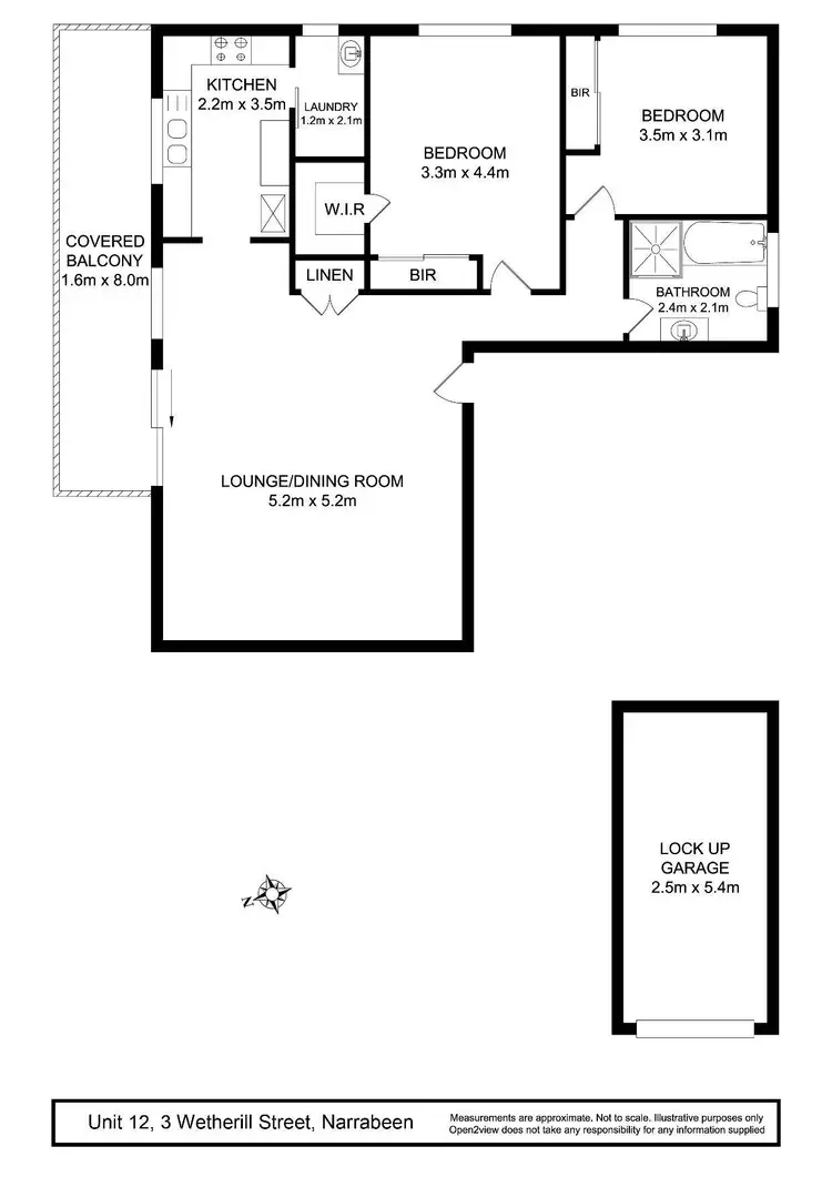 Floorplan of Homely apartment listing, 12/3 Wetherill Street, Narrabeen NSW 2101