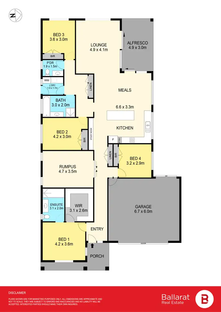 Floorplan of Homely house listing, 72 Grainger Parade, Lucas VIC 3350