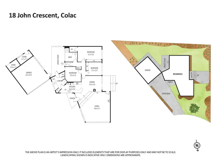 Floorplan of Homely house listing, 18 John Crescent, Colac VIC 3250