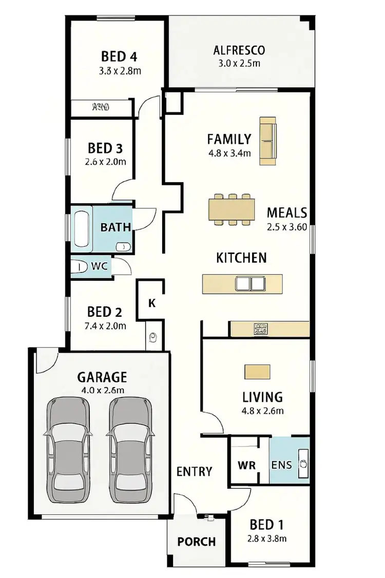 Floorplan of Homely house listing, 19 Divagate Avenue, Doreen VIC 3754