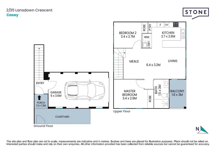 Floorplan of Homely townhouse listing, 35 Lansdown Crescent, Casey ACT 2913