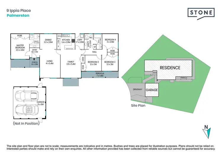 Floorplan of Homely house listing, 9 Ippia Place, Palmerston ACT 2913