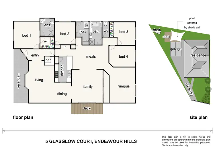 Floorplan of Homely house listing, 5 Glasgow Court, Endeavour Hills VIC 3802