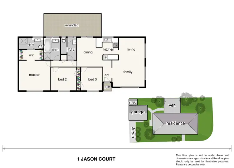 Floorplan of Homely house listing, 1 Jason Close, Berwick VIC 3806