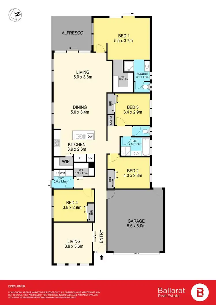 Floorplan of Homely house listing, 16 Cavan Grove, Alfredton VIC 3350