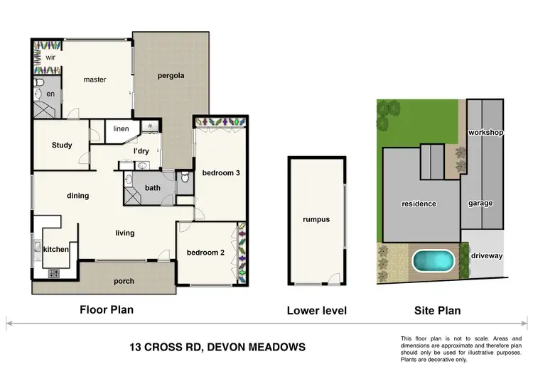 Floorplan of Homely house listing, 13 Cross Road, Devon Meadows VIC 3977