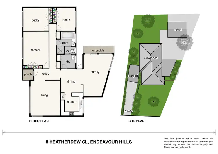 Floorplan of Homely house listing, 8 Heatherdew Close, Endeavour Hills VIC 3802