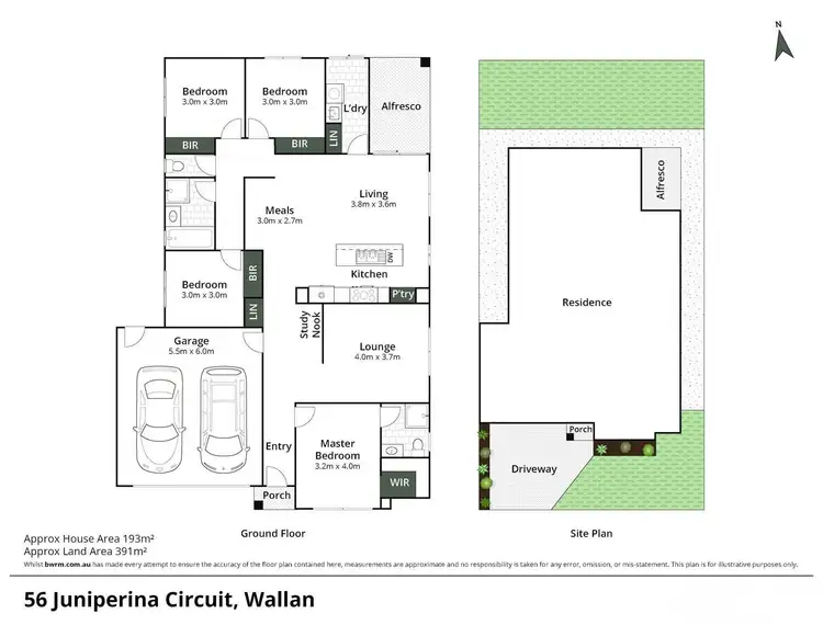 Floorplan of Homely house listing, 56 Juniperina Circuit, Wallan VIC 3756