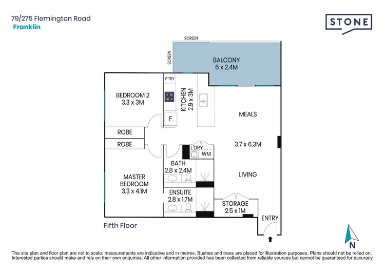 Floorplan of Homely apartment listing, 79/275 Flemington Road, Franklin ACT 2913