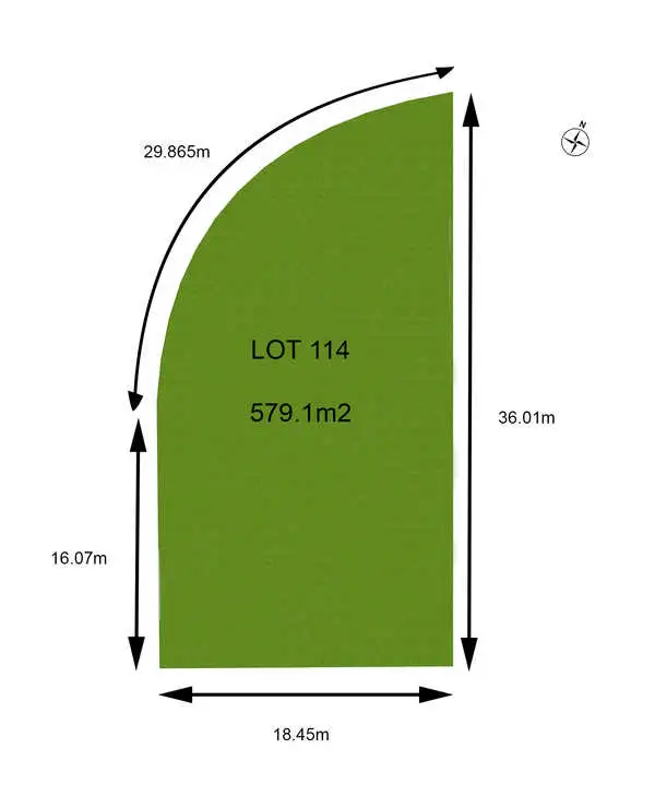 Floorplan of Homely land listing, LOT 114 Myles Crescent, Kellyville NSW 2155