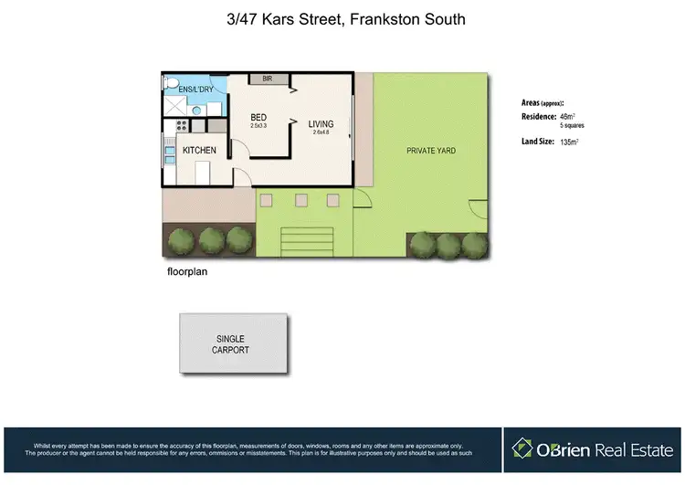 Floorplan of Homely apartment listing, 3/47 Kars Street, Frankston VIC 3199