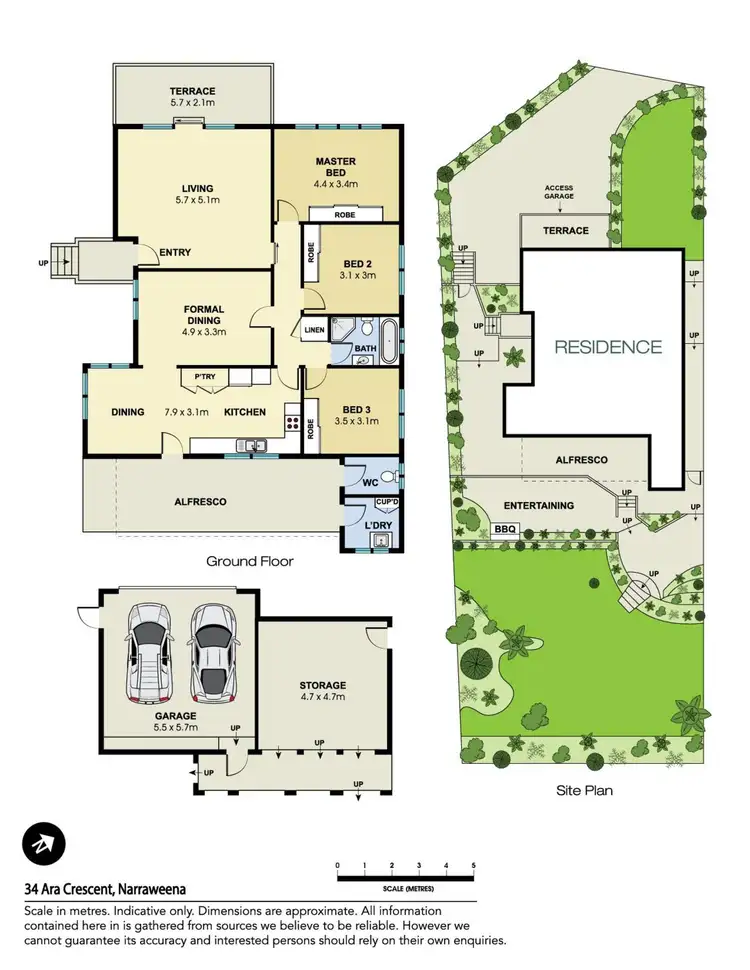 Floorplan of Homely house listing, 34 Ara Crescent, Narraweena NSW 2099