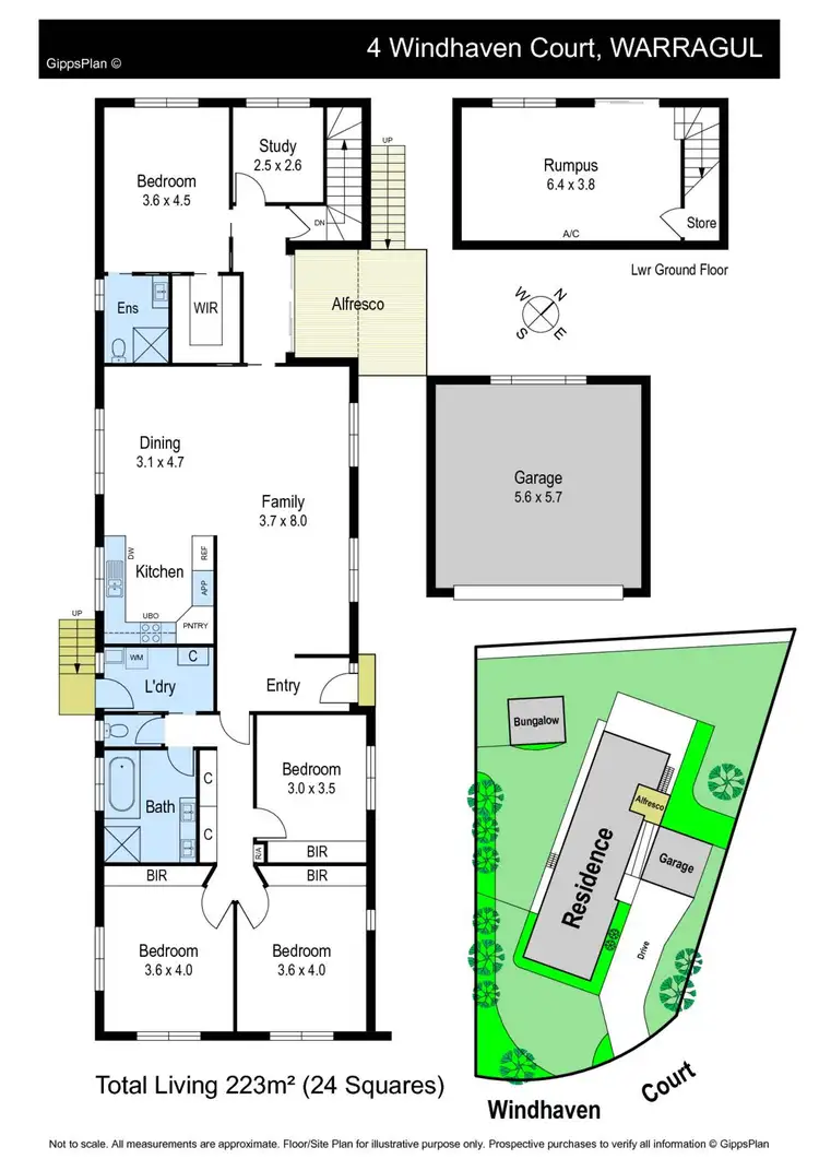 Floorplan of Homely house listing, 4 Windhaven Court, Warragul VIC 3820