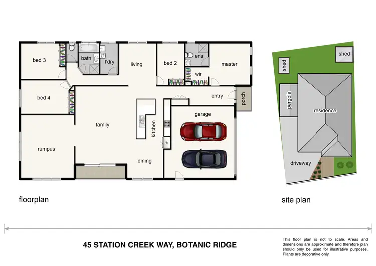 Floorplan of Homely house listing, 45 Station Creek Way, Botanic Ridge VIC 3977