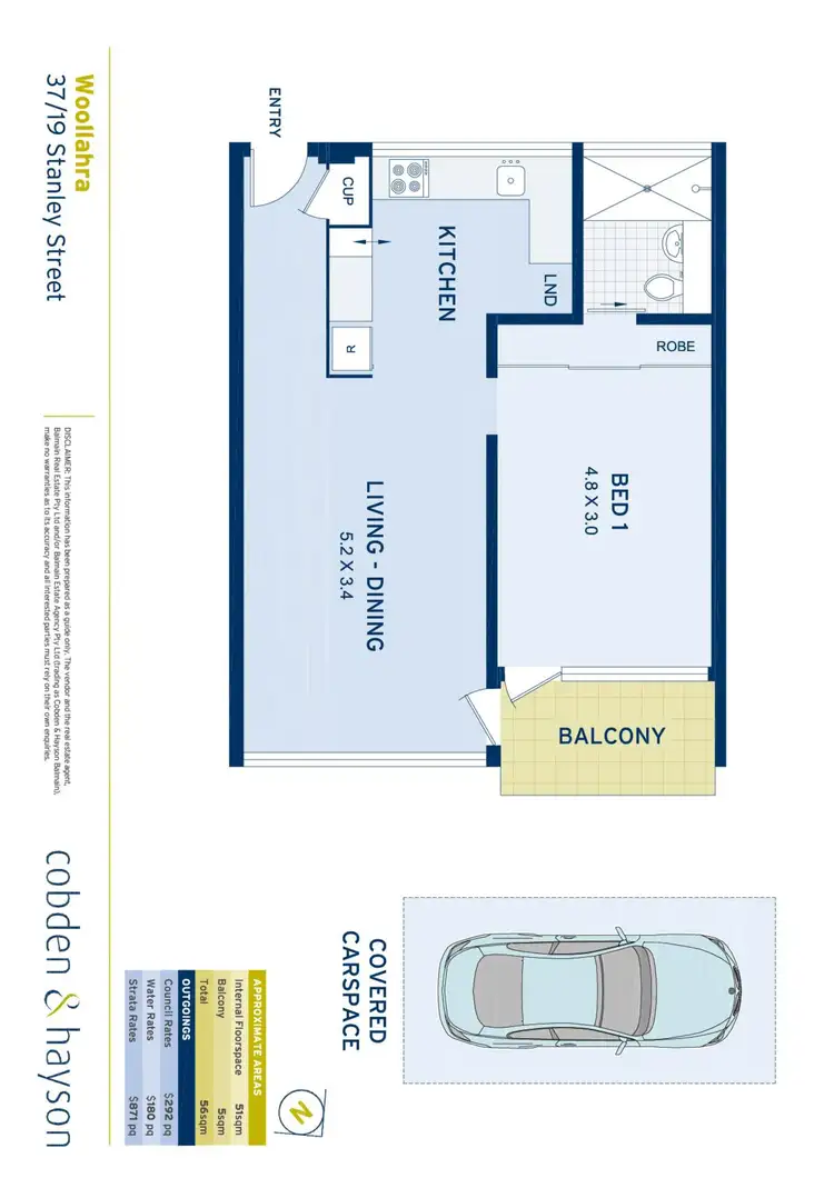 Floorplan of Homely apartment listing, 37/19 Stanley Street, Woollahra NSW 2025