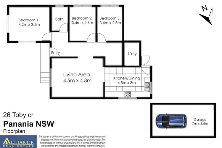 Floorplan of Homely house listing, 26 Toby Crescent, Panania NSW 2213