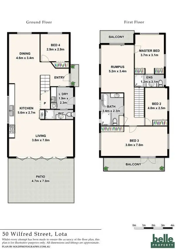 Floorplan of Homely house listing, 50 Wilfred Street, Lota QLD 4179