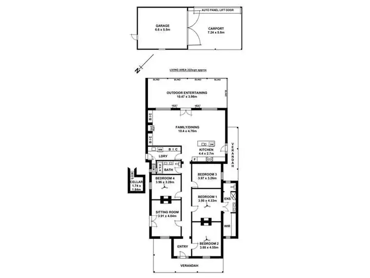 Floorplan of Homely house listing, 87 First Avenue, St Peters SA 5069