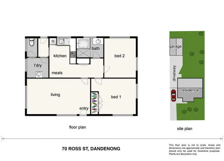 Floorplan of Homely house listing, 70 Ross Street, Dandenong VIC 3175