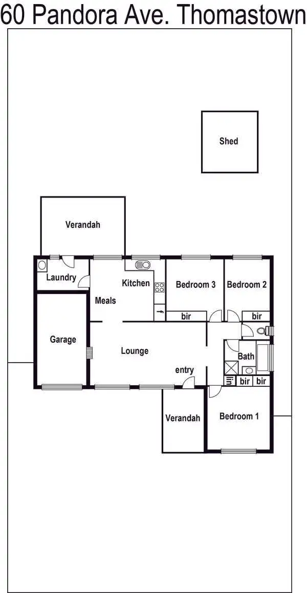 Floorplan of Homely house listing, 60 Pandora Avenue, Thomastown VIC 3074