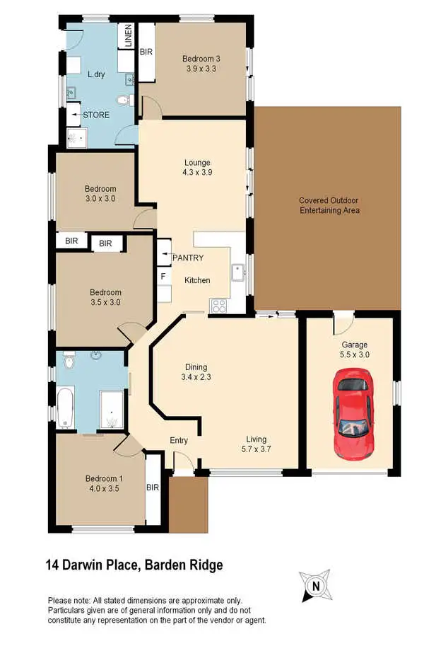 Floorplan of Homely house listing, 14 Darwin Place, Barden Ridge NSW 2234