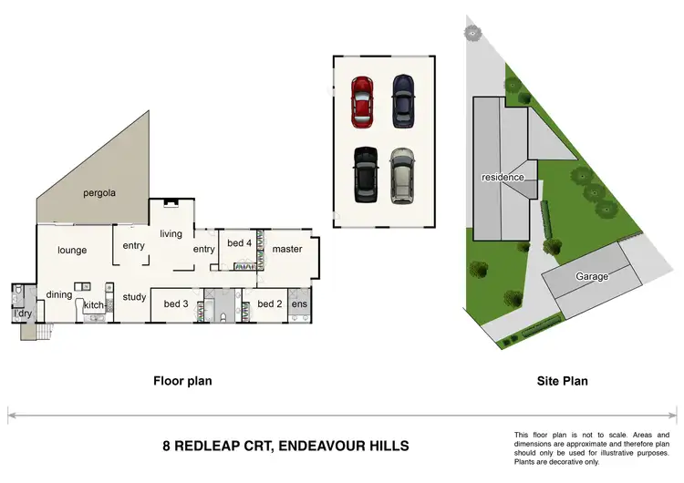 Floorplan of Homely house listing, 8 Redleap Court, Endeavour Hills VIC 3802