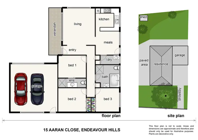 Floorplan of Homely house listing, 15 Aaran Close, Endeavour Hills VIC 3802