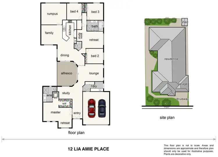 Floorplan of Homely house listing, 12 Lia Amie Place, Berwick VIC 3806