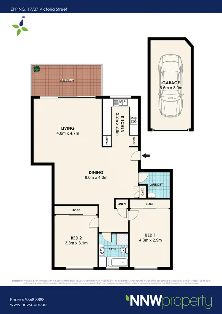 Floorplan of Homely unit listing, 17/37-41 Victoria Street, Epping NSW 2121