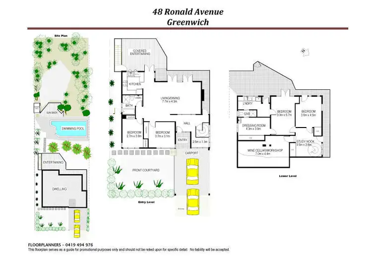 Floorplan of Homely house listing, 48 Ronald Avenue, Greenwich NSW 2065
